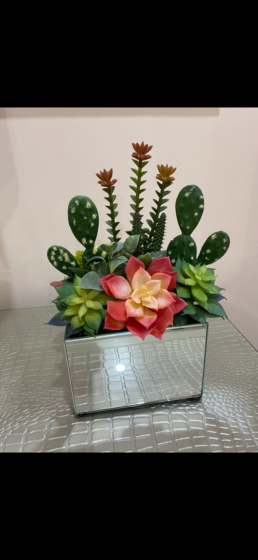 Homemade Artificial Cactus Arrangement - 3