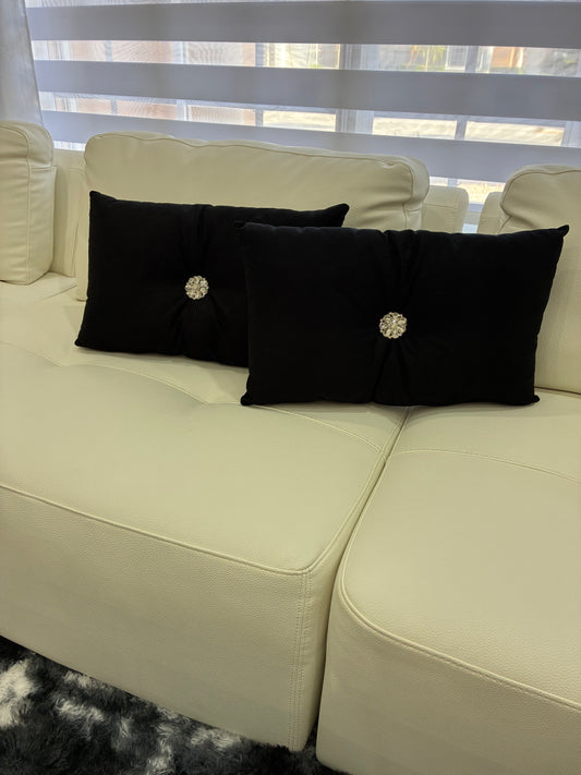 Homemade Fabric Cushion - Black