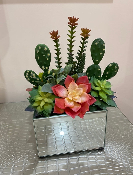 Homemade Artificial Cactus Arrangement - 3